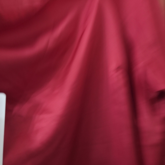 NWT Satin Front Tie Off-Shoulder Long Sleeve Blouse Hot Pink From Torrid Size 2 - Picture 6 of 9